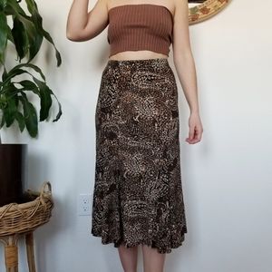 Vintage 90s Slinky Midi Skirt